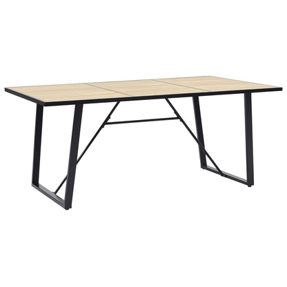 Eettafel 200x100x75 cm MDF eikenkleurig