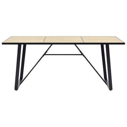Eettafel 200x100x75 cm MDF eikenkleurig