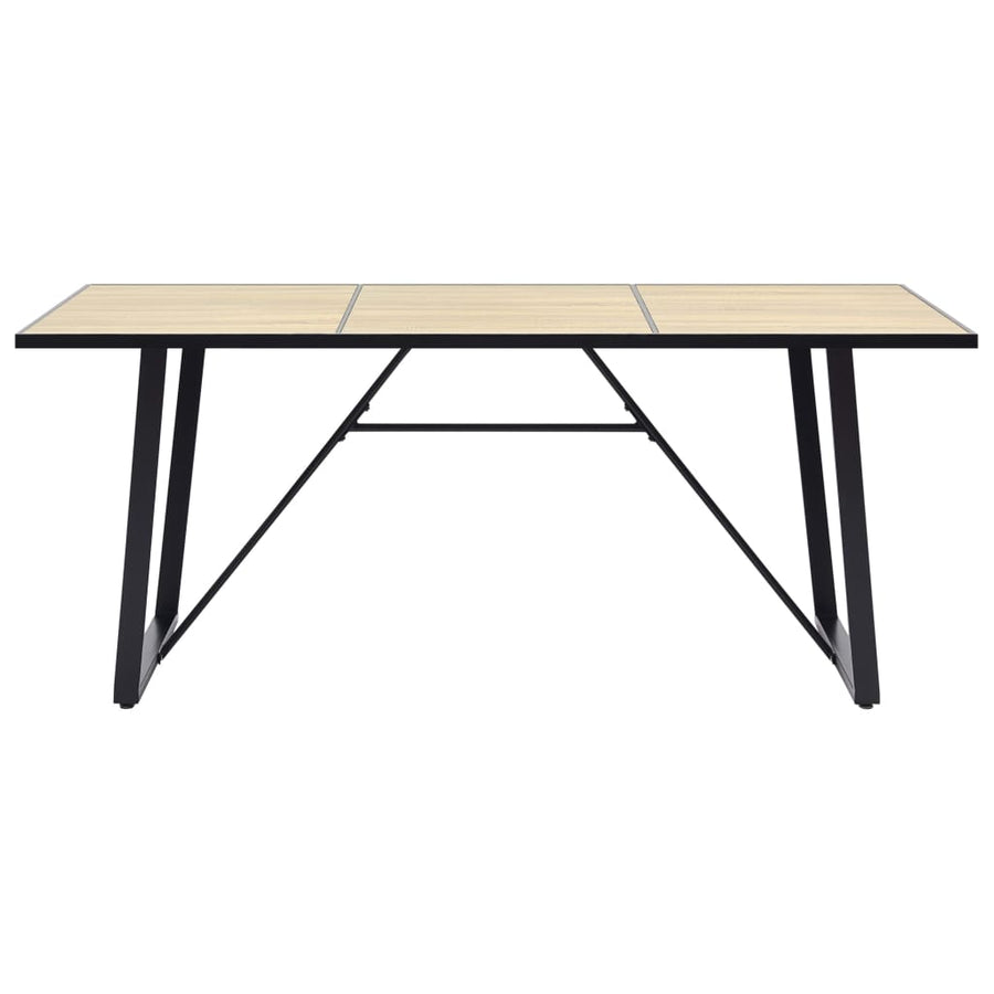 Eettafel 200x100x75 cm MDF eikenkleurig
