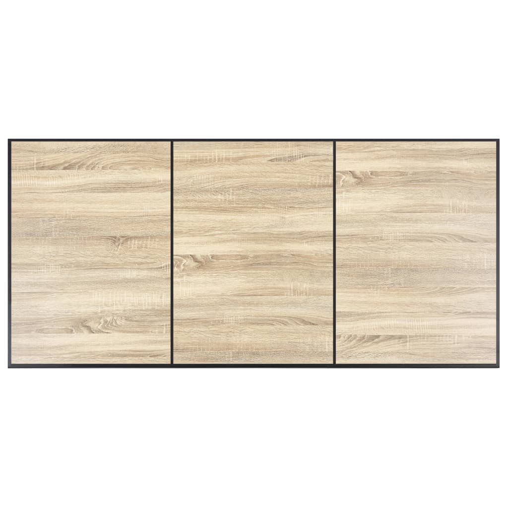 Eettafel 200x100x75 cm MDF eikenkleurig