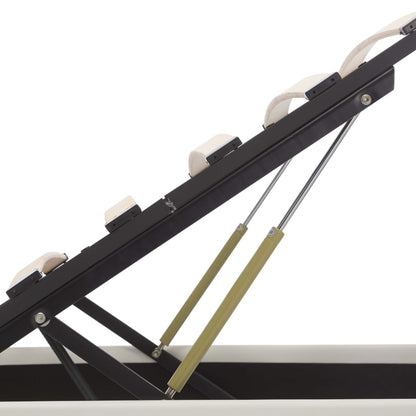 Bedframe Met Opslag Hydraulisch Led Kunstleer Wit 160X200 Cm 160 x 200 cm