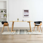 Eetkamerstoelen 2 st kunstleer zwart