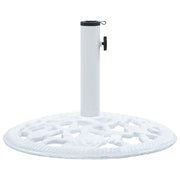 Parasolvoet 12 kg gietijzer wit 48 cm
