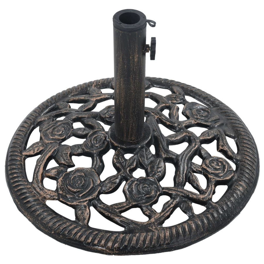 Parasolvoet 12 Kg 48 Cm Gietijzer Kleurig 48 x 48 x 33 cm Brons