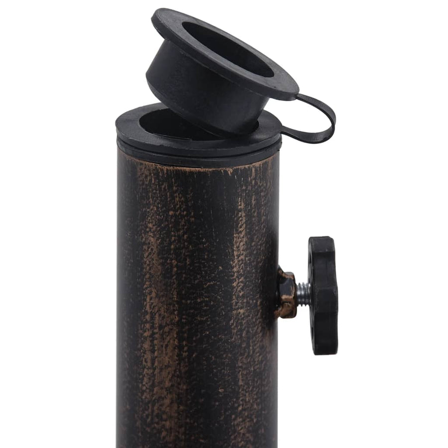 Parasolvoet 12 Kg 48 Cm Gietijzer Kleurig 48 x 48 x 33 cm Brons