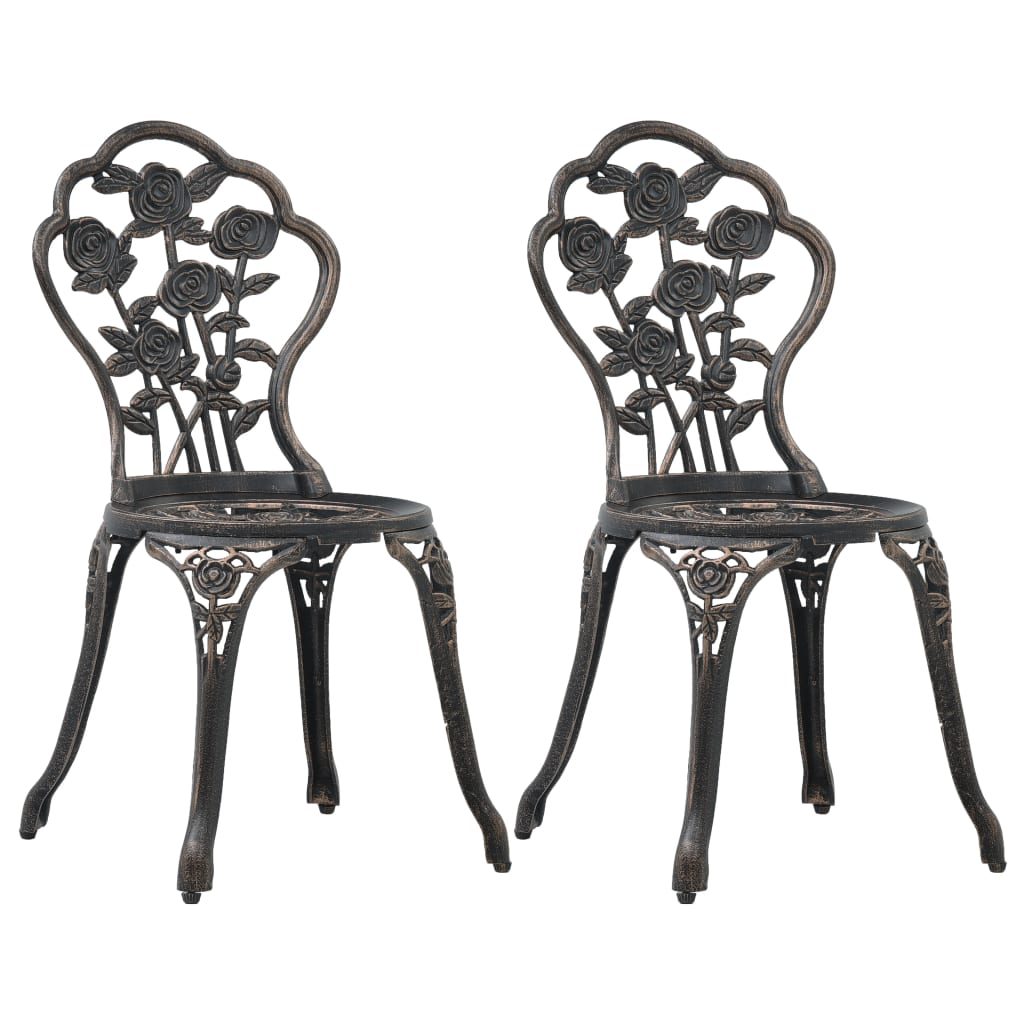 Bistrostoelen Gietaluminium Kleurig Brons