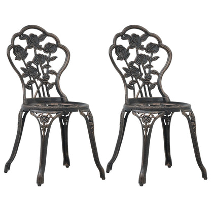 Bistrostoelen Gietaluminium Kleurig Brons