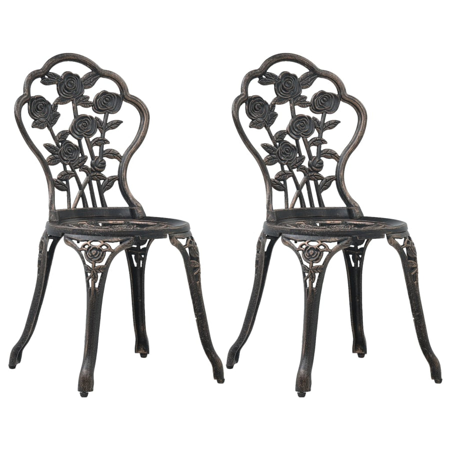 Bistrostoelen Gietaluminium Kleurig Brons