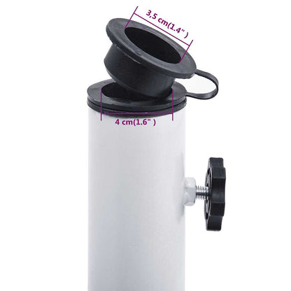 Parasolvoet 12 Kg 49 Cm Gietijzer 49 x 49 x 33 cm Wit