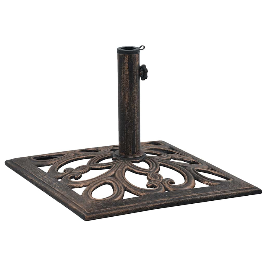 Parasolvoet 12 Kg 49 Cm Gietijzer Kleurig 49 x 49 x 33 cm Brons