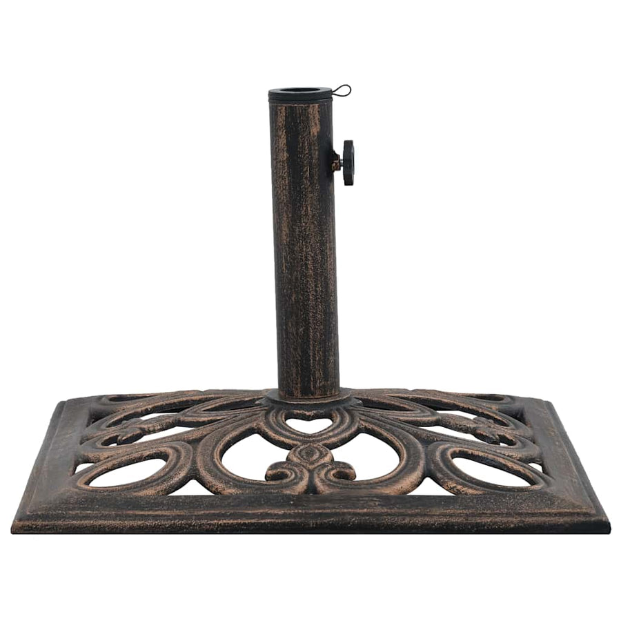 Parasolvoet 12 Kg 49 Cm Gietijzer Kleurig 49 x 49 x 33 cm Brons