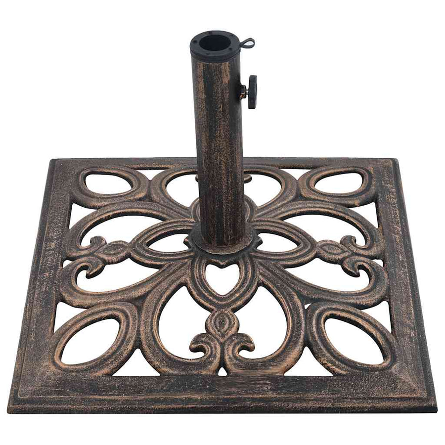 Parasolvoet 12 Kg 49 Cm Gietijzer Kleurig 49 x 49 x 33 cm Brons