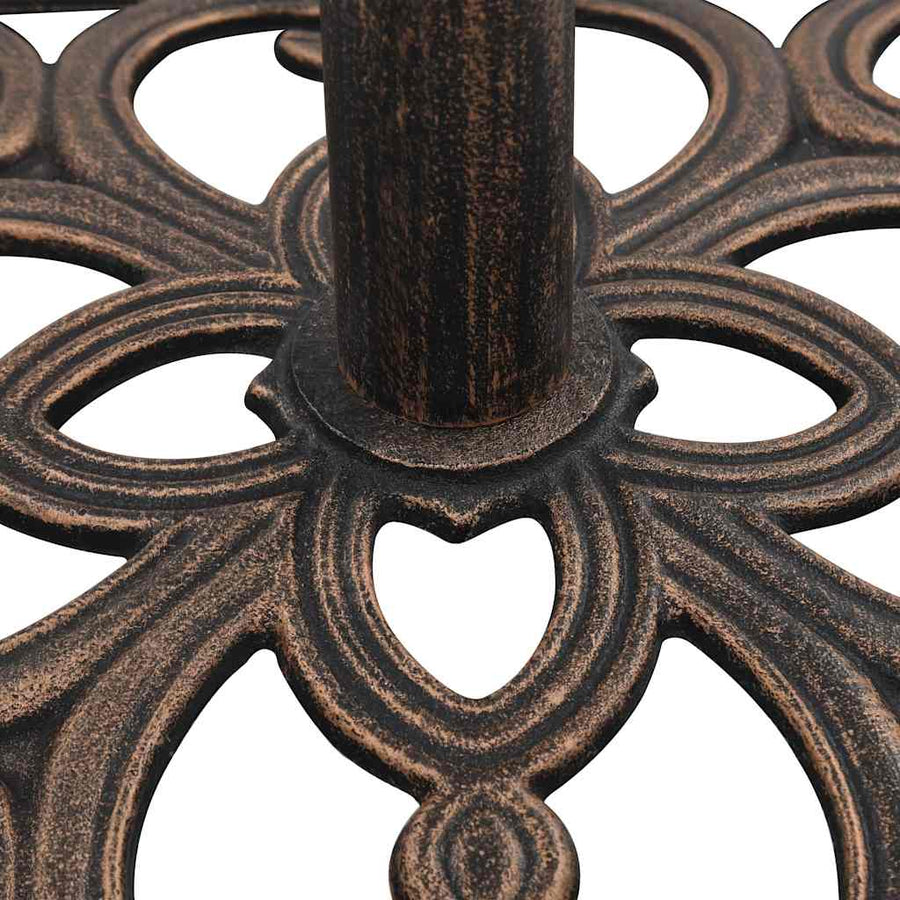 Parasolvoet 12 Kg 49 Cm Gietijzer Kleurig 49 x 49 x 33 cm Brons