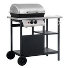 Gasbarbecue 92x53x96 cm zwart roestvrij staal