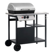 Gasbarbecue 92x53x96 cm zwart roestvrij staal
