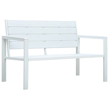Tuinbank Hout-Look 0 Cm Hdpe Wit