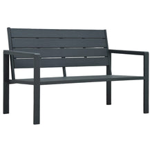 Tuinbank Hout-Look 120 Cm Hdpe Grijs