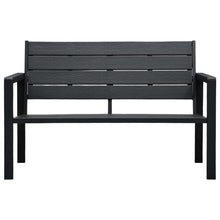 Tuinbank Hout-Look 0 Cm Hdpe 2 1 Zwart
