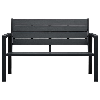 Tuinbank Hout-Look 0 Cm Hdpe 2 1 Zwart