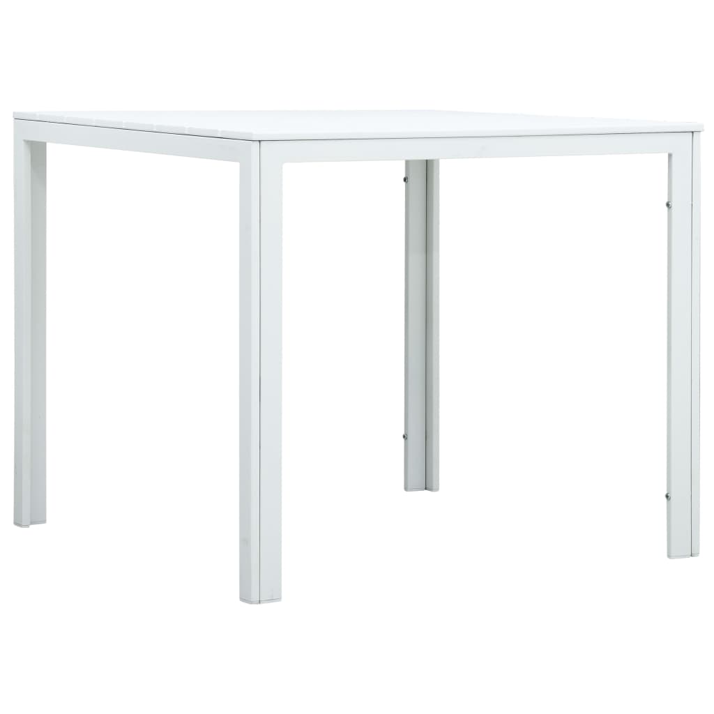 Salontafel Hout-Look 78X78X74 Cm Hdpe Wit