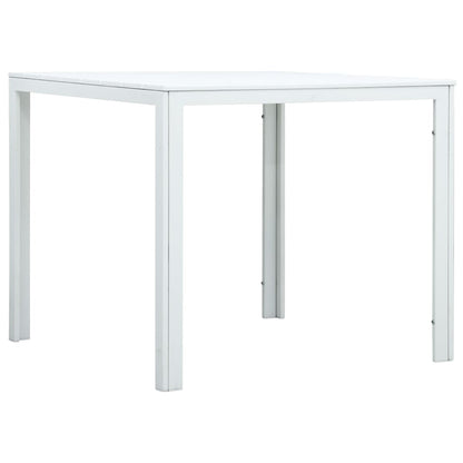 Salontafel Hout-Look 78X78X74 Cm Hdpe Wit