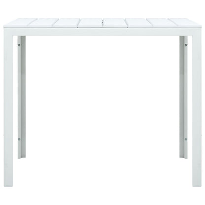 Salontafel Hout-Look 78X78X74 Cm Hdpe Wit
