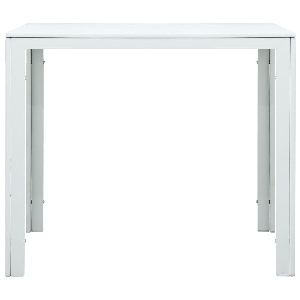 Salontafel Hout-Look 78X78X74 Cm Hdpe Wit