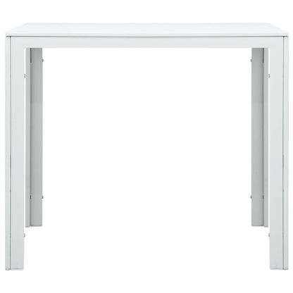 Salontafel Hout-Look 78X78X74 Cm Hdpe Wit