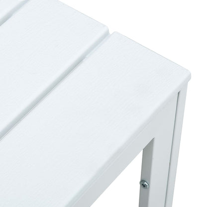 Salontafel Hout-Look 78X78X74 Cm Hdpe Wit