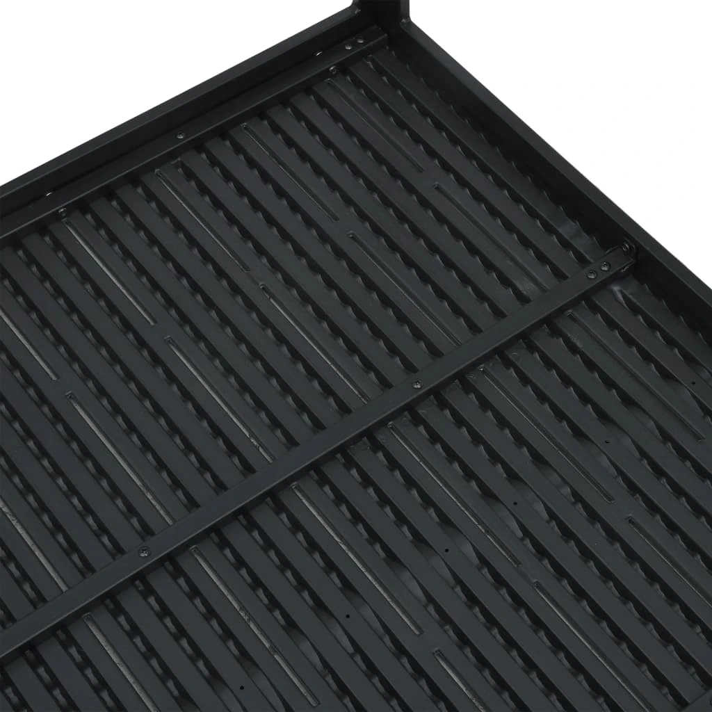 Salontafel hout-look 78x78x74 cm HDPE zwart