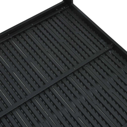 Salontafel hout-look 78x78x74 cm HDPE zwart