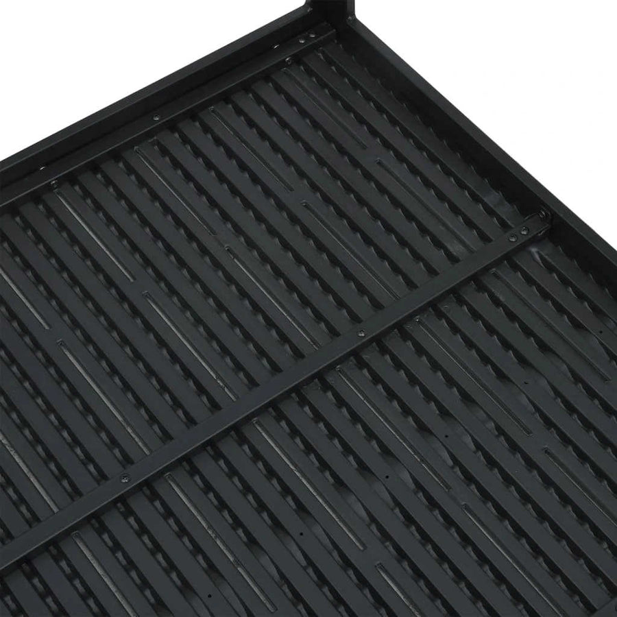Salontafel hout-look 78x78x74 cm HDPE zwart