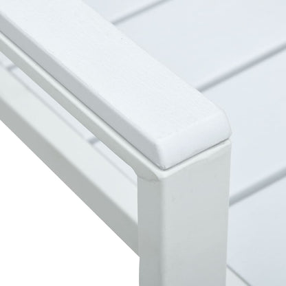 Tuinstoelen Hout-Look Hdpe 4 Wit