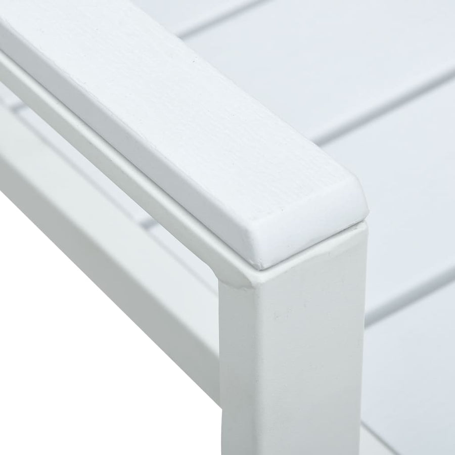 Tuinstoelen Hout-Look Hdpe 4 Wit