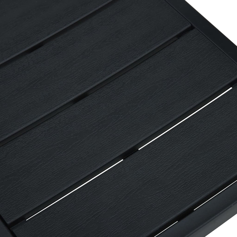 Tuinstoelen Hout-Look Hdpe 2 Zwart