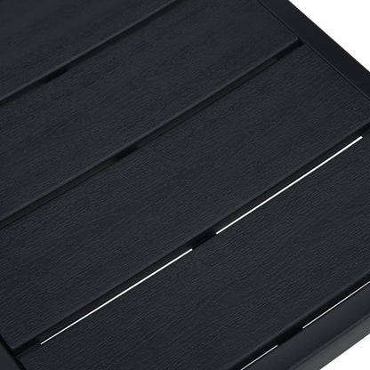 Tuinstoelen Hout-Look Hdpe 4 Zwart