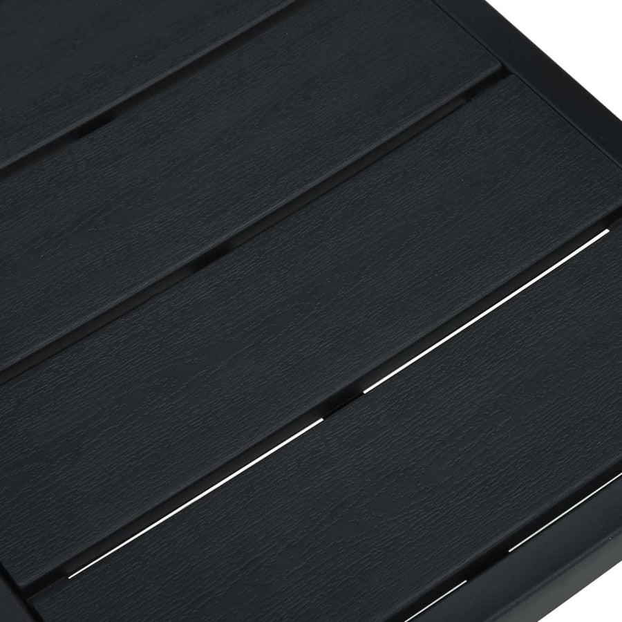 Tuinstoelen Hout-Look Hdpe 4 Zwart