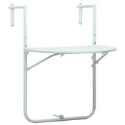 Balkontafel hangend 60x64x83,5 cm kunststof wit