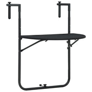 Balkontafel hangend 60x64x83,5 cm poly rattan-look zwart