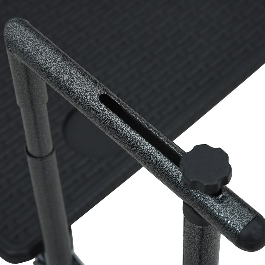 Balkontafel Hangend 60X64X83,5 Cm Rattan-Look Kunststof Zwart