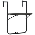 Hanging Balcony Table 60x64x83.5 cm Poly Rattan-look Plastic Brown