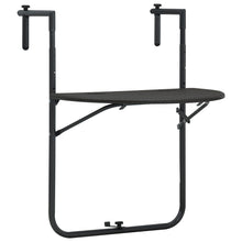 Balkontafel Hangend 60X64X83,5 Cm Rattan-Look Kunststof Bruin