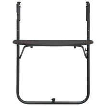 Balkontafel Hangend 60X64X83,5 Cm Rattan-Look Kunststof Bruin