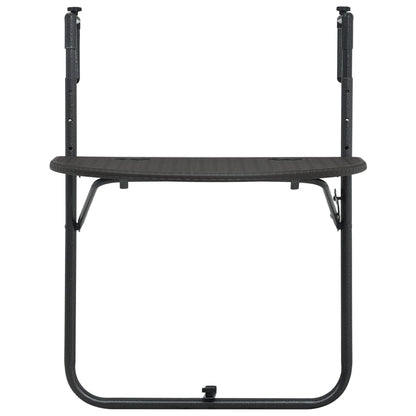 Balkontafel Hangend 60X64X83,5 Cm Rattan-Look Kunststof Bruin