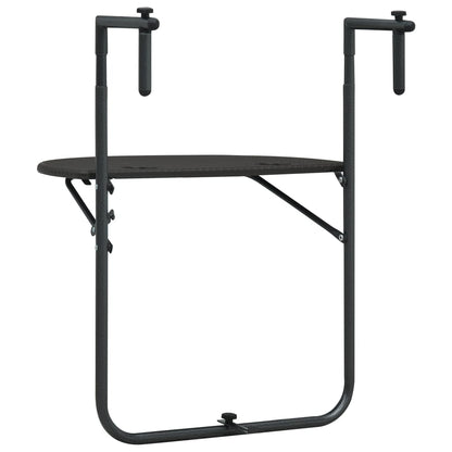 Balkontafel Hangend 60X64X83,5 Cm Rattan-Look Kunststof Bruin