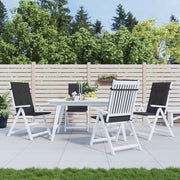 Tuinstoelkussens hoge rug 120x50x3 cm zwart