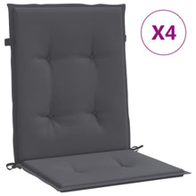 Tuinstoelkussen Lage Rug Oxford Stof Kleur 4 100 x 50 x 3 cm Antraciet