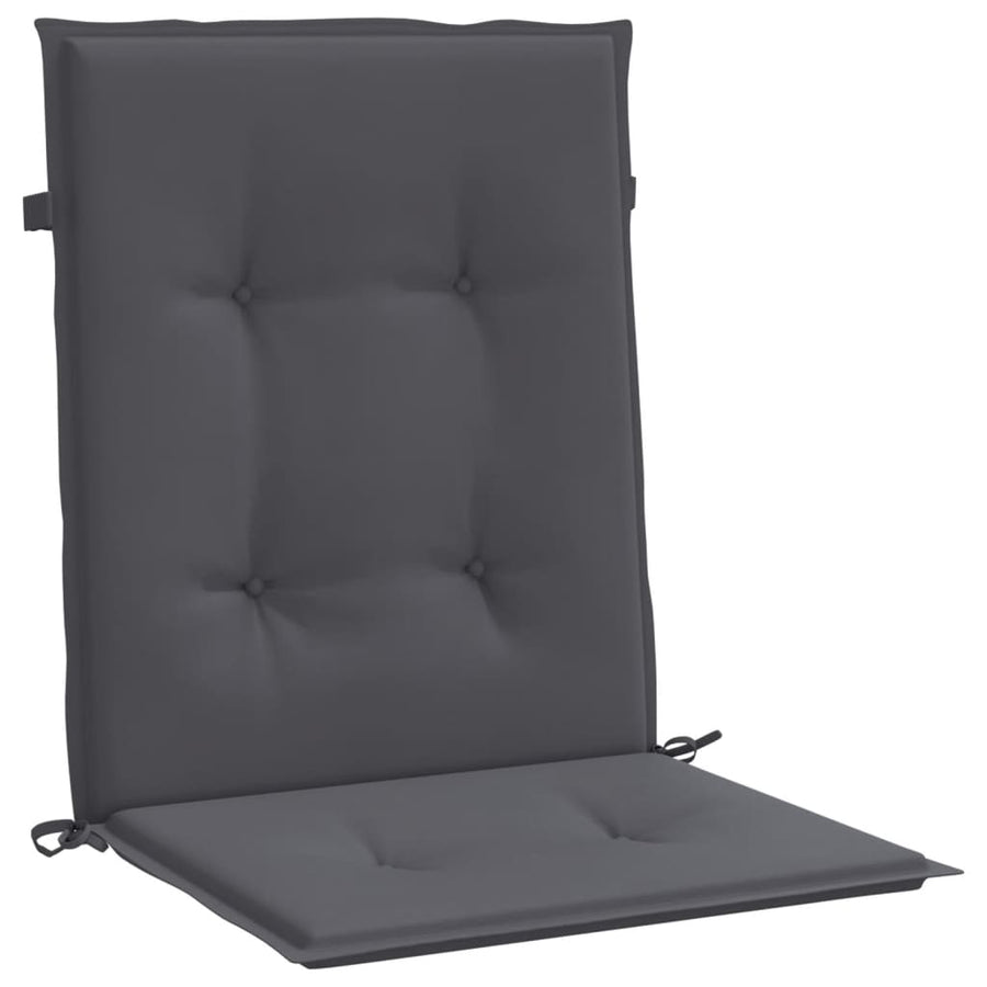 Tuinstoelkussen Lage Rug Oxford Stof Kleur 4 100 x 50 x 3 cm Antraciet