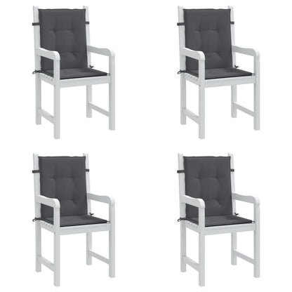 Tuinstoelkussen Lage Rug Oxford Stof Kleur 4 100 x 50 x 3 cm Antraciet
