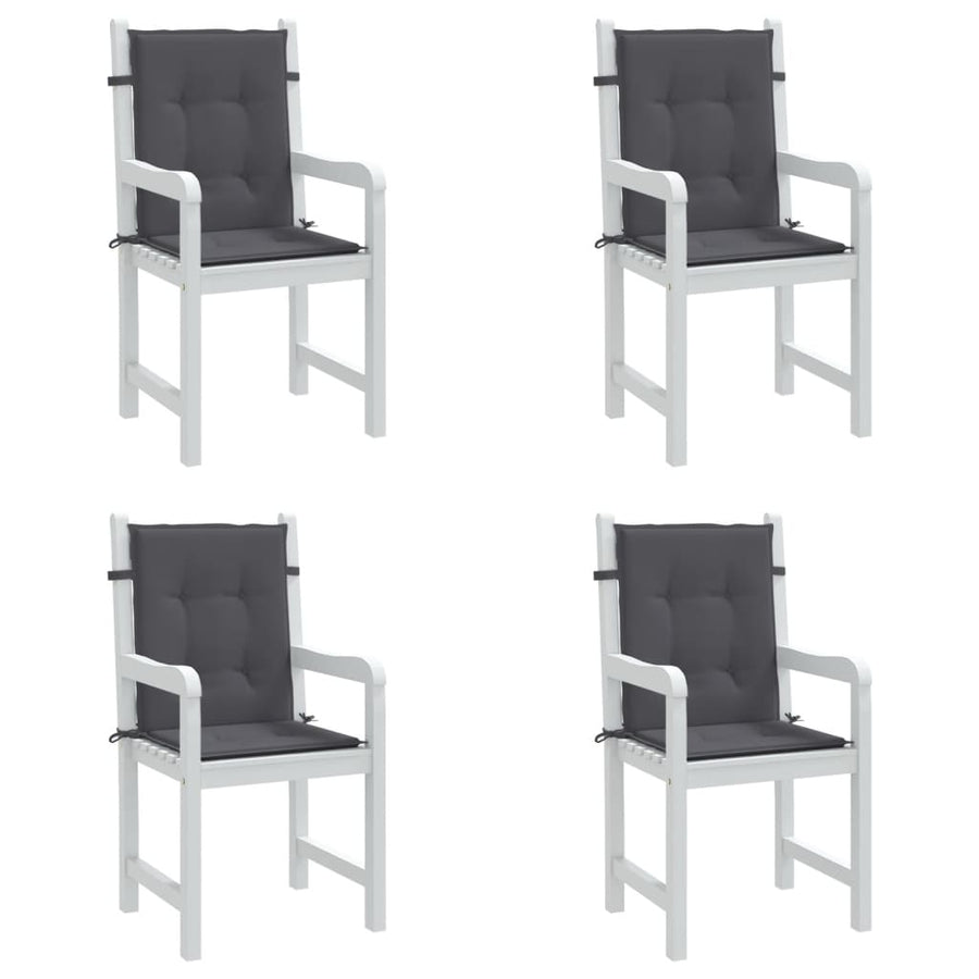 Tuinstoelkussen Lage Rug Oxford Stof Kleur 4 100 x 50 x 3 cm Antraciet